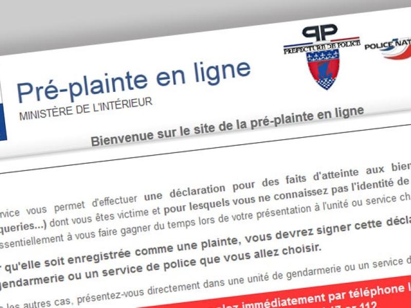 Déposer une pré-plainte en ligne