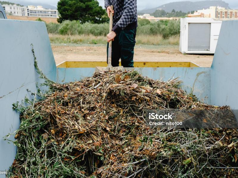 Benne à déchets verts